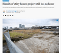 featured image thumbnail for post Hamilton’s tiny homes project still has no home.